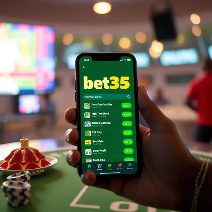 Illustration of a smartphone screen displaying bet365 promo codes and betting options