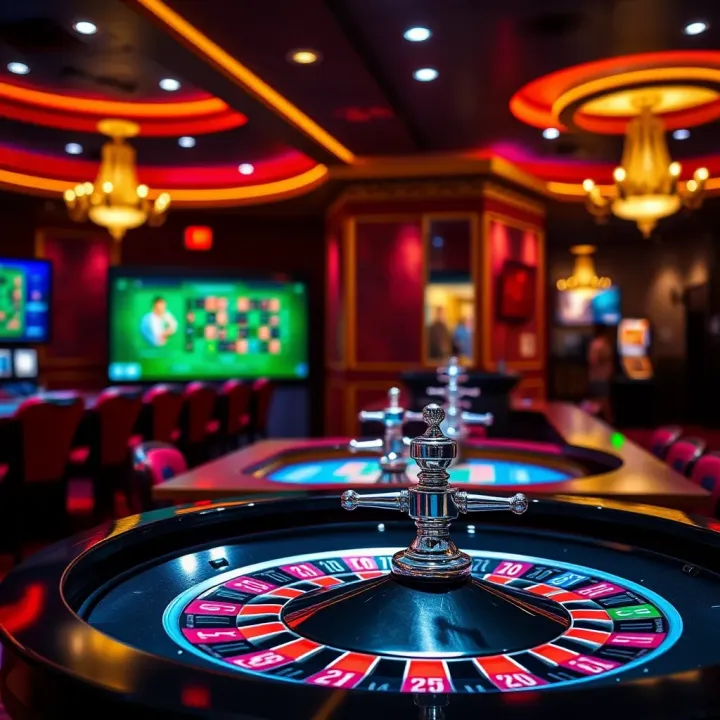 Live casino interface showcasing Evolution Gaming’s roulette table with vibrant and engaging graphics