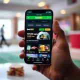 Mobile device displaying the Bet365 app interface with a focus on sports betting options