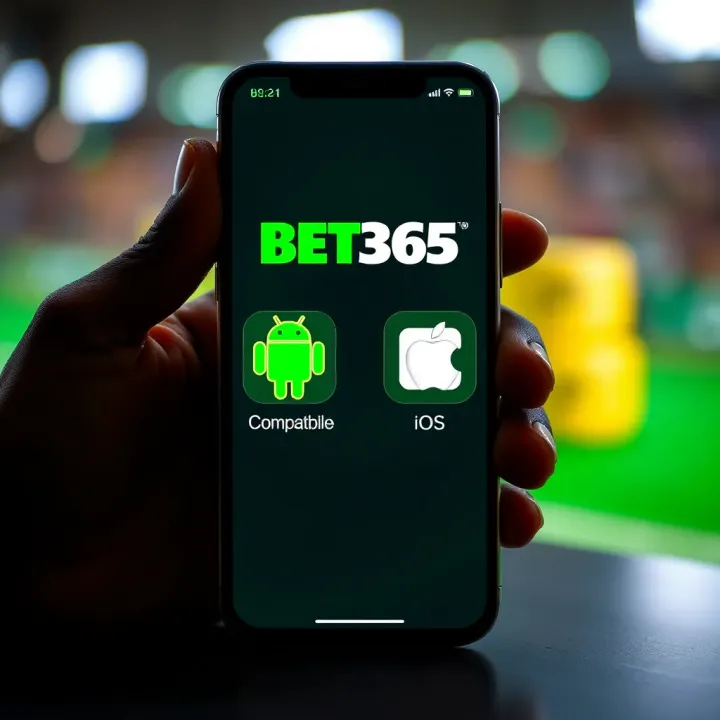 Device Compatibility for Bet365 App in Nigeria Illustration of a mobile phone showing compatibility icons for Android and iOS platforms