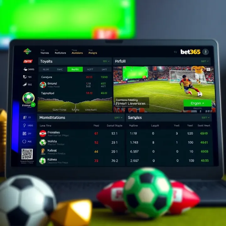 Graphical interface showing real-time match statistics and notifications for Nigerian football fans