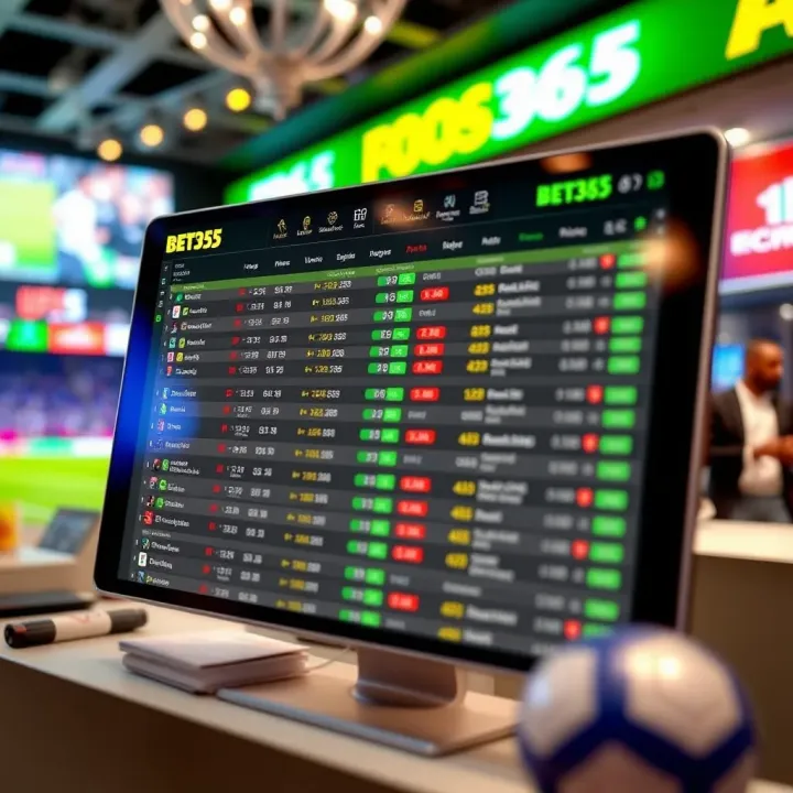 Online sports betting interface featuring multiple football betting markets on Bet365 platform