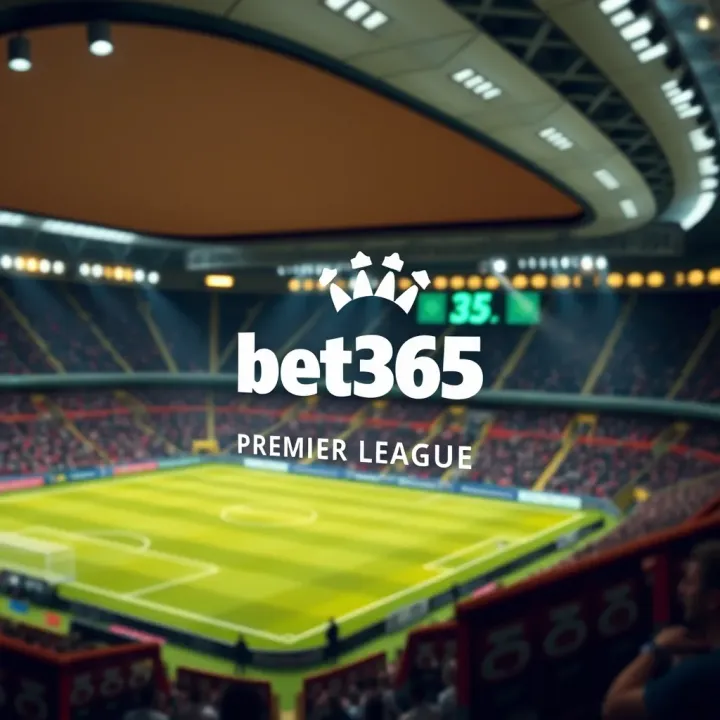 Illustration of Premier League football stadium with betting odds overlay
