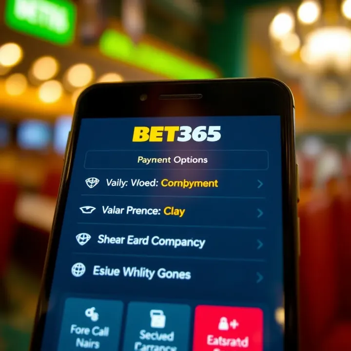 Secure payment methods available in the Bet365 app for Nigerian users showing naira currency options