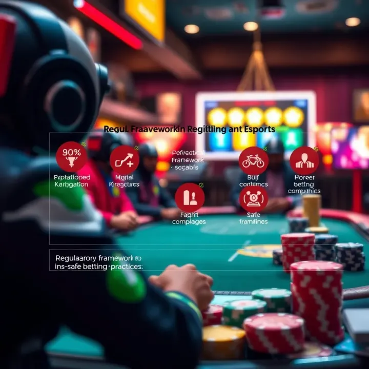 Regulatory Framework and Safe Betting in Nigerian Esports Graphic depicting the regulatory framework and safe betting practices in Nigerian esports betting market