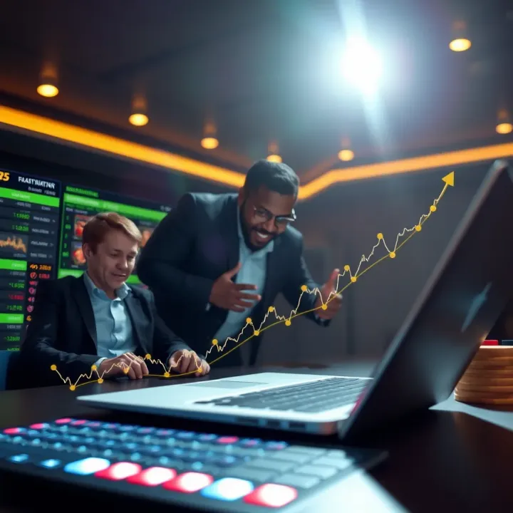 Graphical representation of online betting trends highlighting growth in Nigerian market