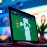 Browser screen displaying a secure betting website with Nigerian flag icons