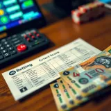 Betting slip and Nigerian Naira notes illustrating smart betting management