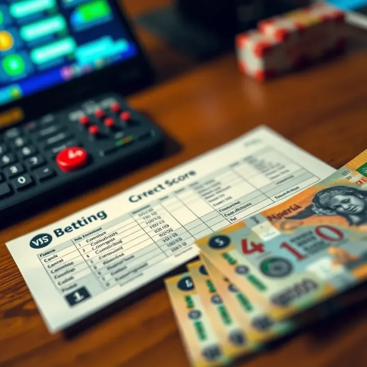 Betting slip and Nigerian Naira notes illustrating smart betting management