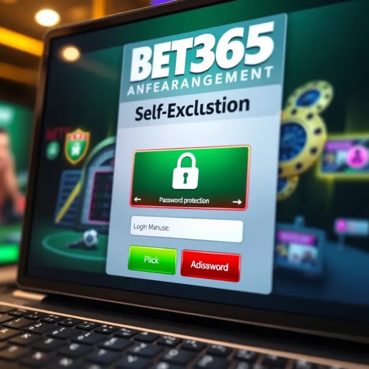 Secure Login Management for Bet365 Self-Exclusion Secure login interface on a gambling platform highlighting password protection features