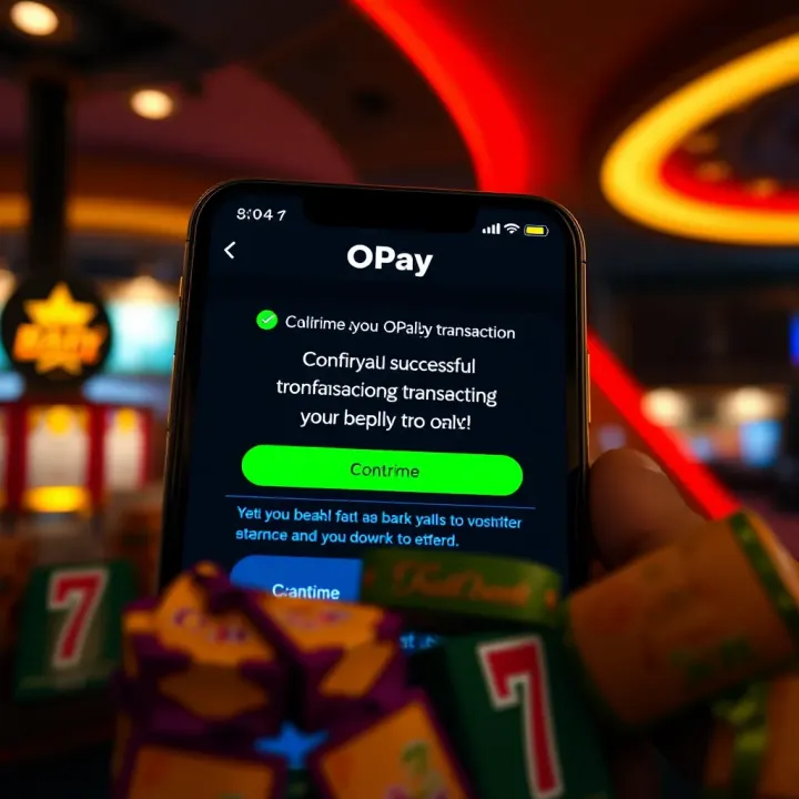 OPay digital wallet interface displaying transaction confirmation