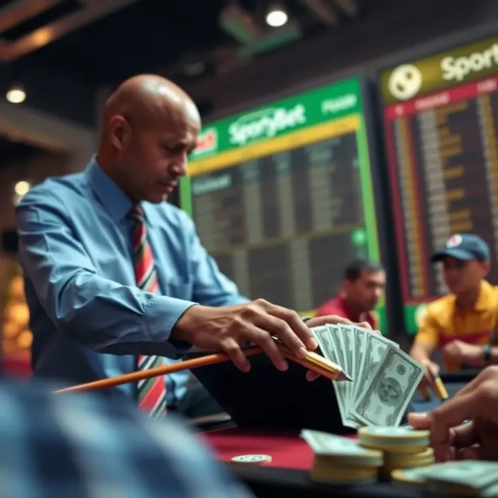 Illustration of placing a bet and withdrawing winnings through a secure online betting platform