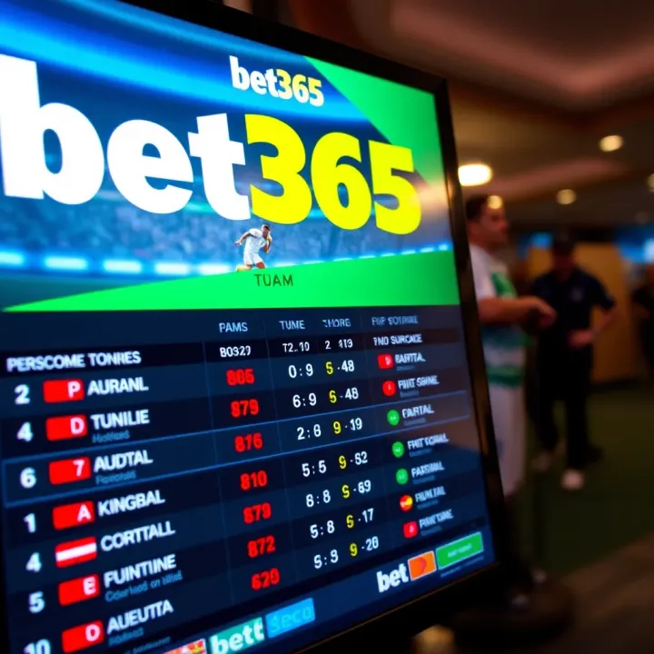 Live football match score display on a digital platform with team names and ongoing updates